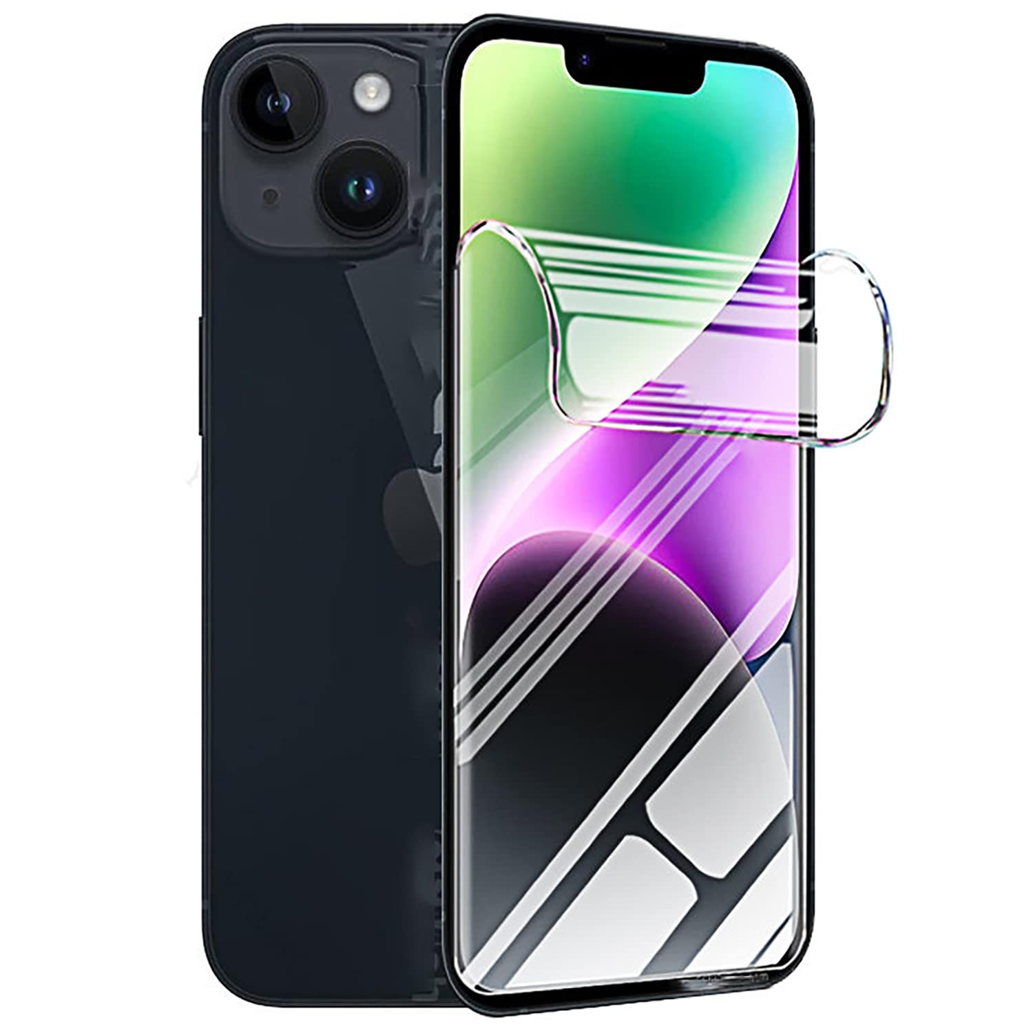 Nvskvd Pellicola Protettiva Idrogel Per IPhone 15 Pro Max, 3 Pezzi Pellicola Protettiva TPU Per Trasparente HD Morbida Display ID Impronte Digitali(Non Vetro Temperato - Foto 7