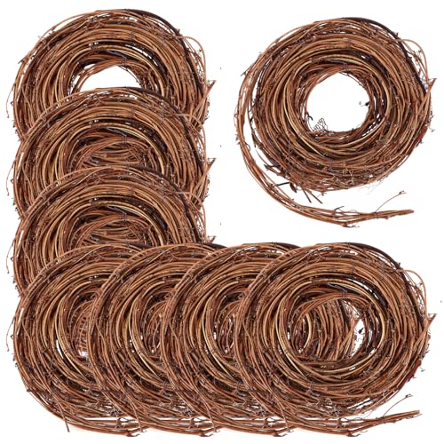 LDHHYH 9 PCS 15 Feet Grapevine Garland Natural Grapevine Wreath for Crafts Twig Wreath Twig Garland Grape Vine Wreaths for Crafts Wedding House Holiday Door Wall Decor
