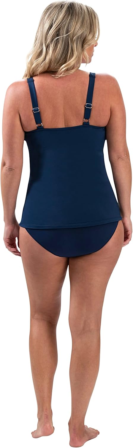 Dolfin Aquashape Women's Swimwear Wrap Tankini Top Swimsuit