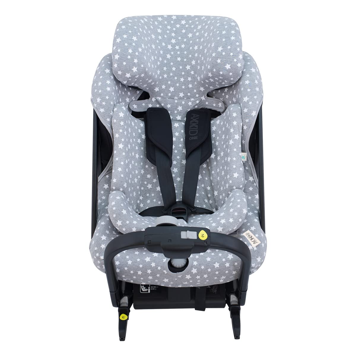 JYOKO Kids Funda de Algodón para Silla de Coche Compatible con Axkid One (White Star)
