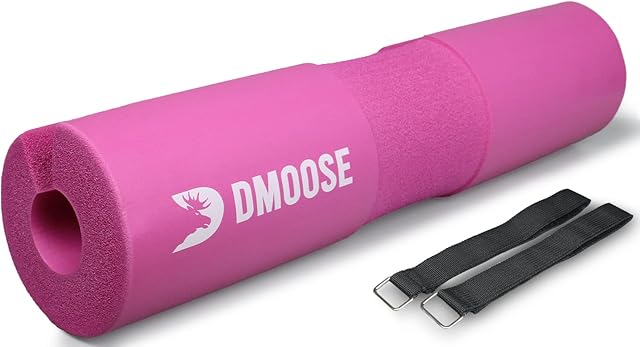 DMoose Barbell Squat Pad, for Squats, Lunges, and Hip Thrust, Foam Rubber Support Pad for Neck, Shoulder, and Back Support, Provides Relief While Fitness Training & Heavy Weight lifting Squats