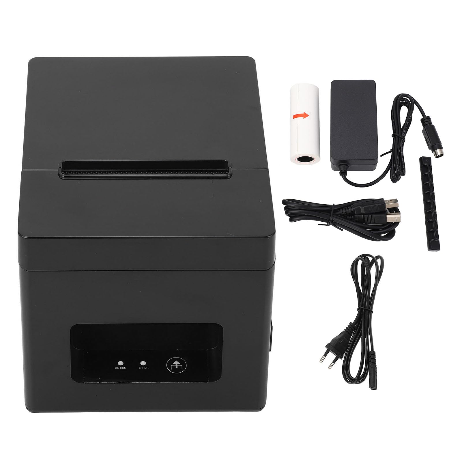 Drukarka paragonów POS Szybkie drukowanie Automatyczne cięcie papieru Termiczna drukarka pokwitowań 80 mm USB dla restauracji Sklep detaliczny