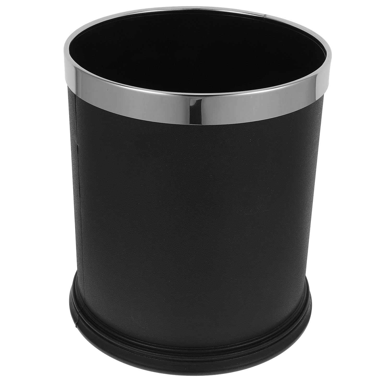 Cubo de basura negro para el baño o el dormitorio de diseño simple 8