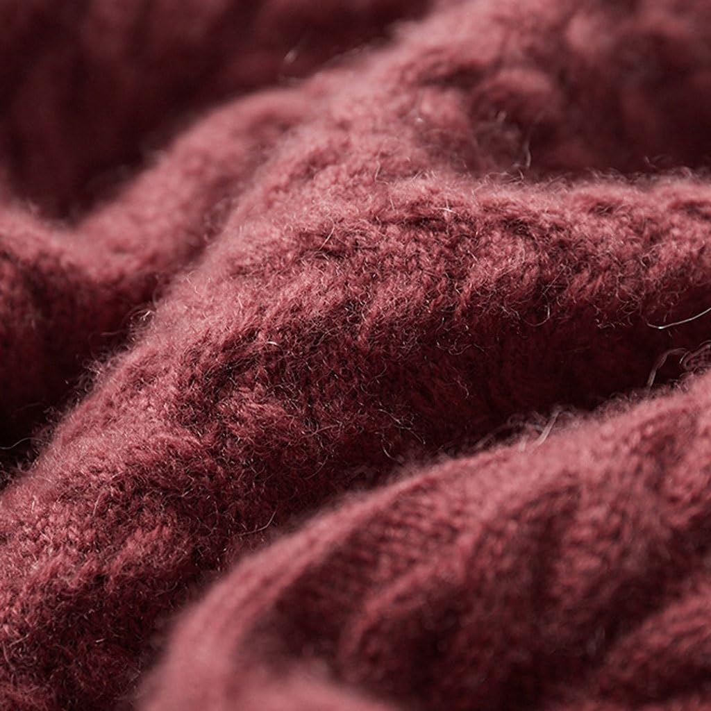 メンズカジュアルセーター レトロツイストカシミヤセーターメンズラウンドネック肥厚全身ジャカード底シャツ秋と冬のニットウールセーターメ