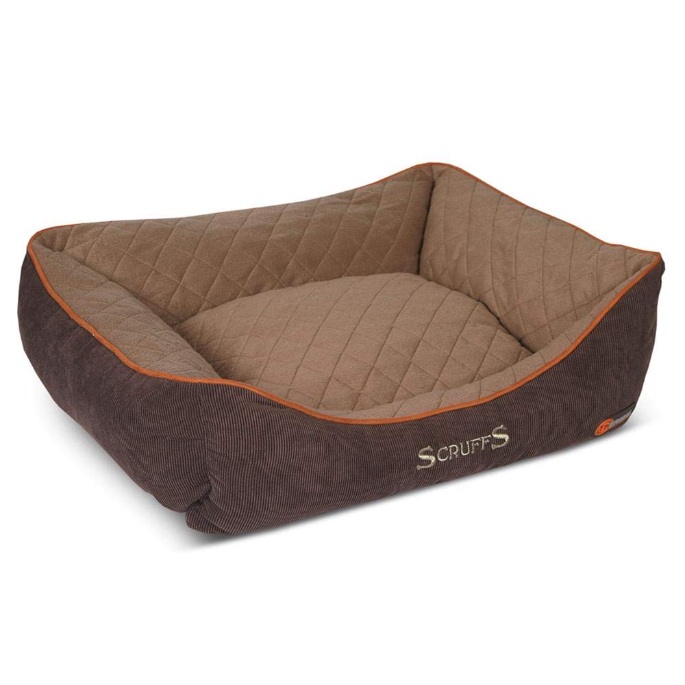Scruffs Self Heating Thermal Box Bed (S) Brown