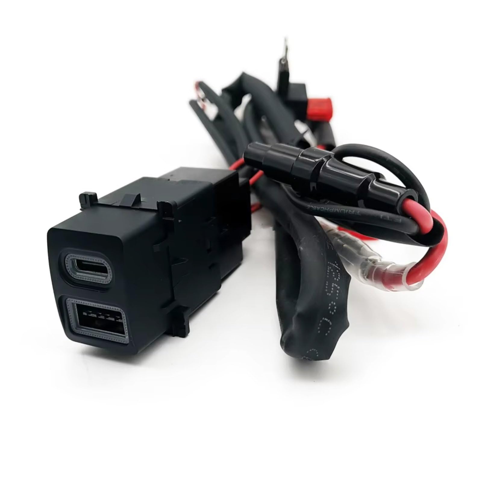 Compatible Con Subaru Para Forester 2019-2024 1 Pc Dual USB QC3.0 Tipo C PD Interfaz Enchufe Cargador Carga Rápida 12V 24V Reemplazo Toma interfaz USB