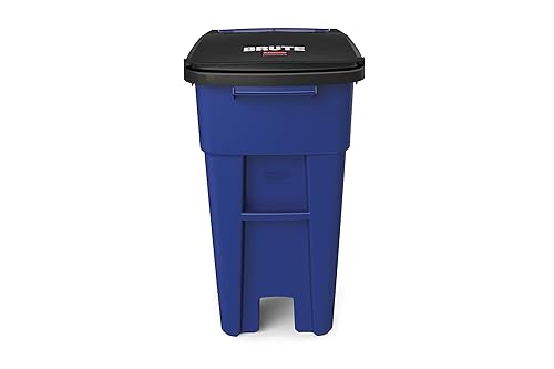 Miniatura 42 de Rubbermaid Commercial Products Brute - Basurero con ruedas, 95 galones, para restaurantes, hospitales, oficinas, parte trasera de casa, almacenes