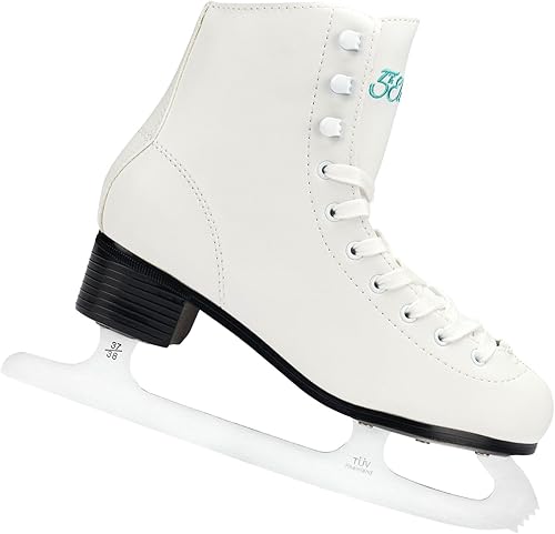 5th Element Grace - Patines de hielo para mujeres y niñas, hechos para patines artísticos recreativos o principiantes, diseñados para pista de hielo
