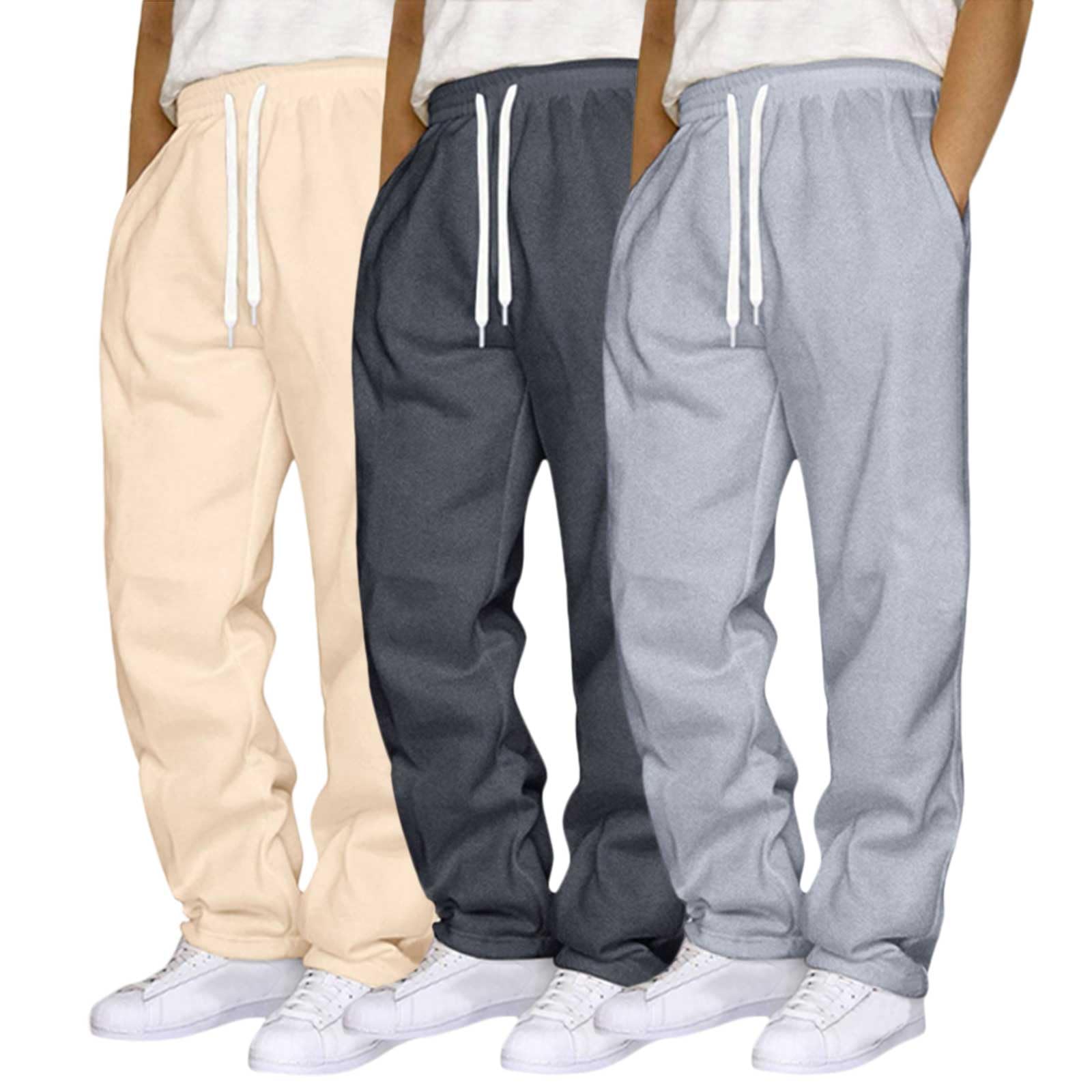Genérico Pantalones Deportivos para Hombre Pantalones Hombre Casuales Pantalon Chandal Deportivos para Gimnasio Running Ocio Yoga Sweat Pants Transpirable con Cordón Bolsillos Gym Yoga