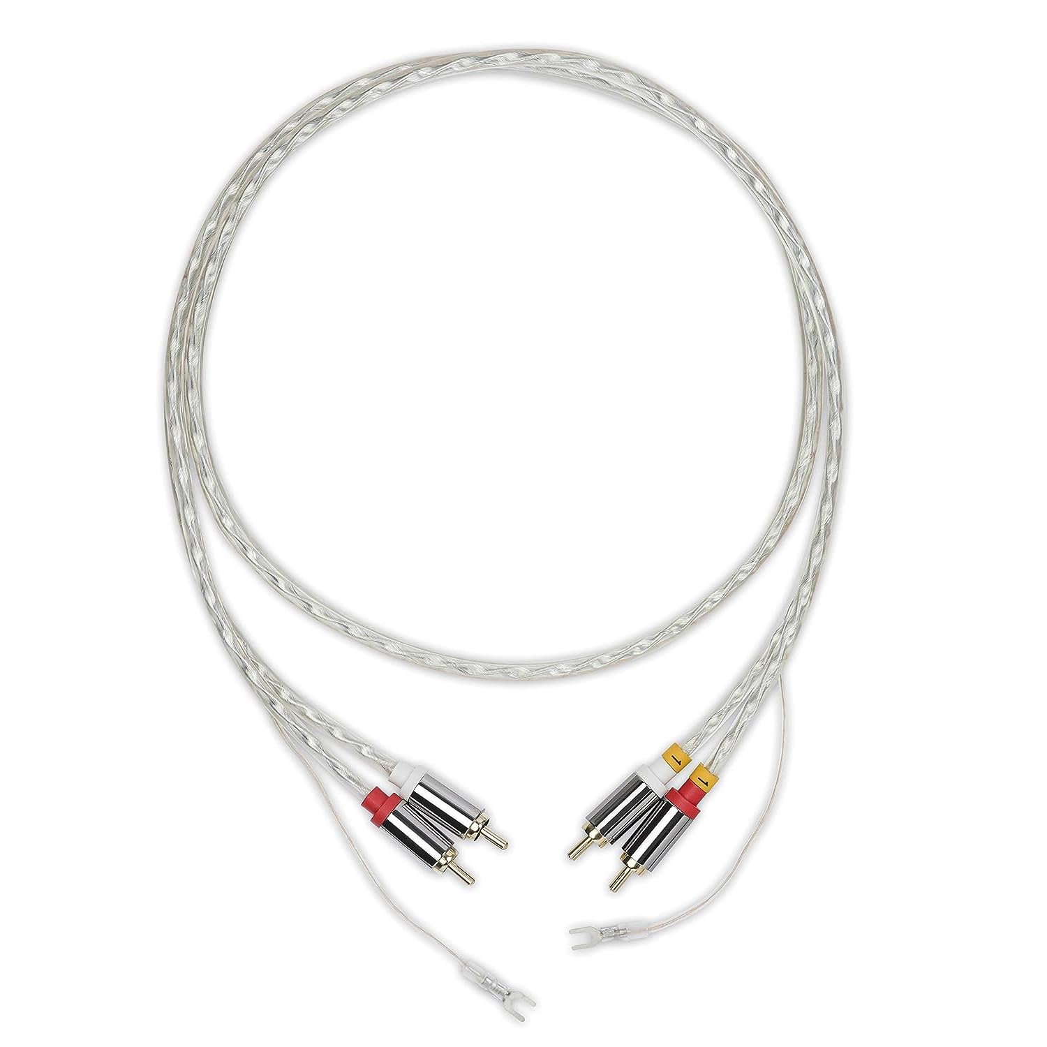 Pro-Ject Project Connect IT E Phono - Cable RCA RCA con toma de tierra para audiófilo (sólo 1,23 m)