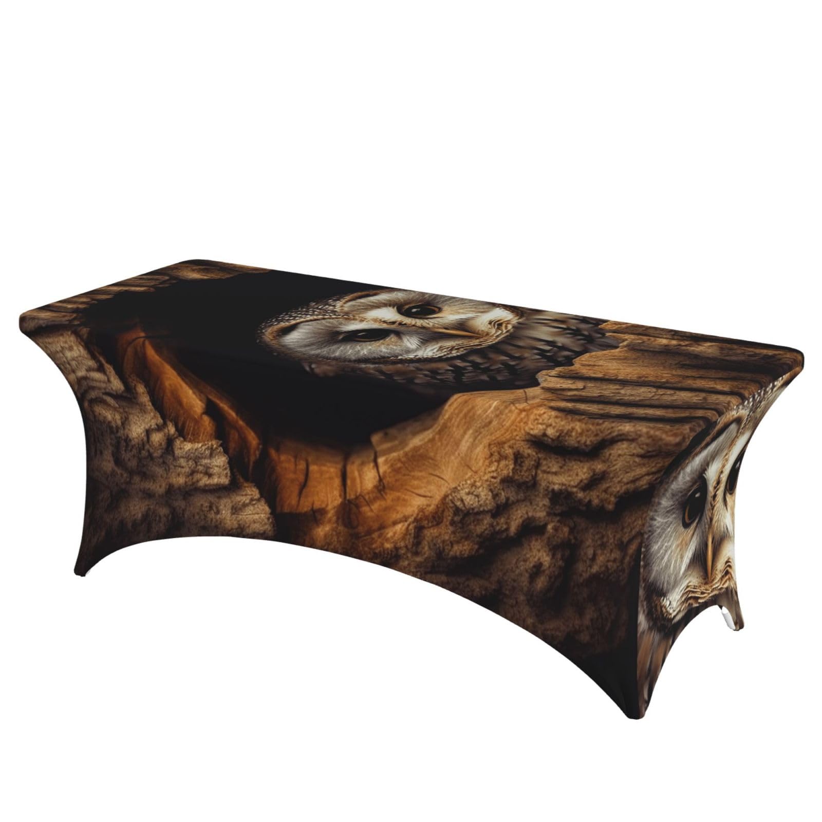 Nappe rectangulaire extensible élasthanne imperméable hibou 1,8m