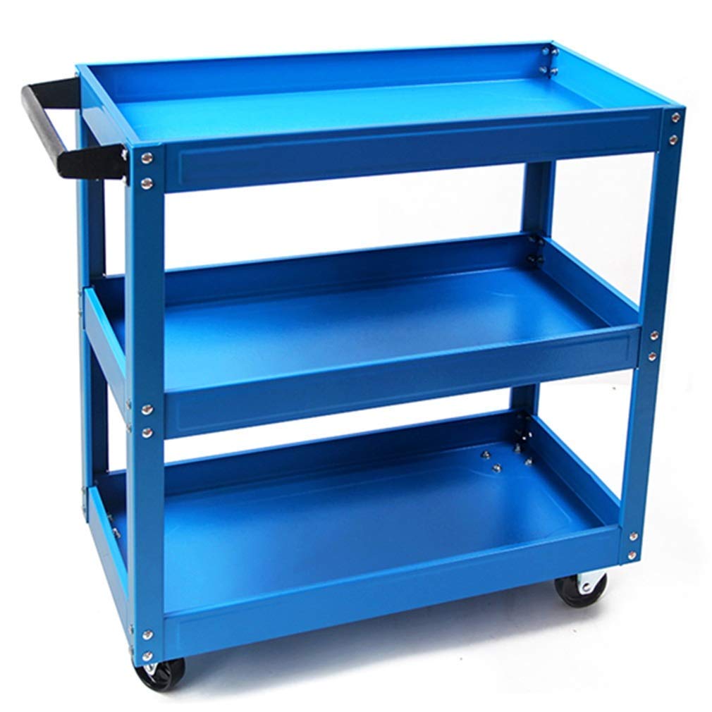 Chariot à outils de stockage pour entrepôt avec étagères renforcées 100 kg