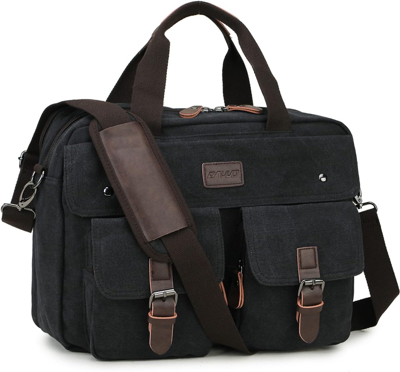 - RAVUO Messenger Bag for Men, Water Resistant 15.6 17.3 Inch Laptop Briefcase Bag Casual Mens Satchel for Business