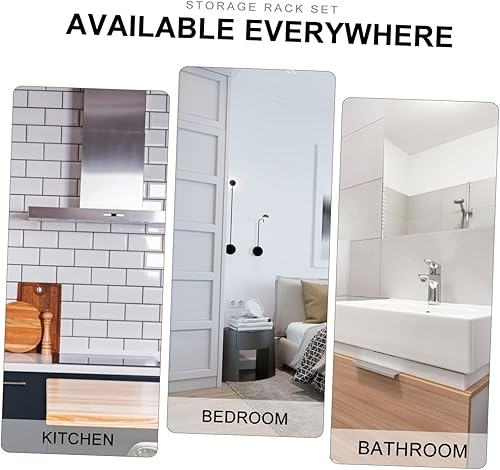 Miniatura 6 de DOITOOL Organizador de almacenamiento colgante sobre la puerta, estante de ducha de baño, estante de pared adhesivo de acero inoxidable