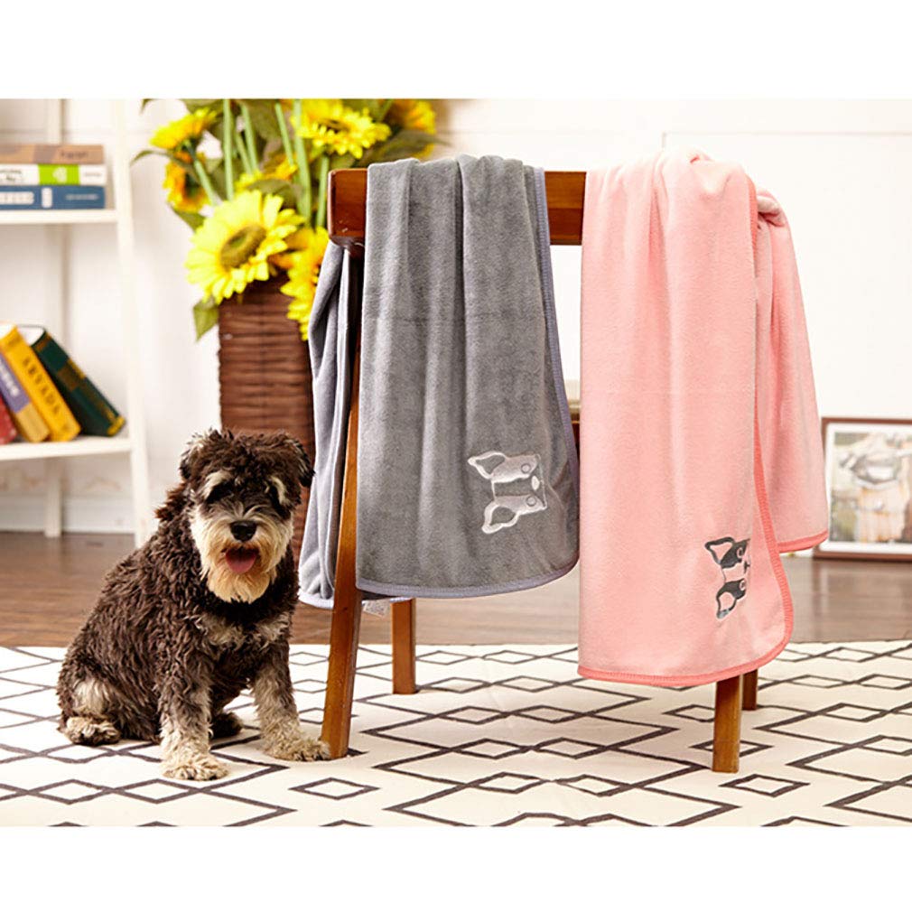 Serviette de Bain en Microfibre à Séchage Rapide pour Chiens et Chiots, Serviette de Bain pour Chien Ultra Absorbante