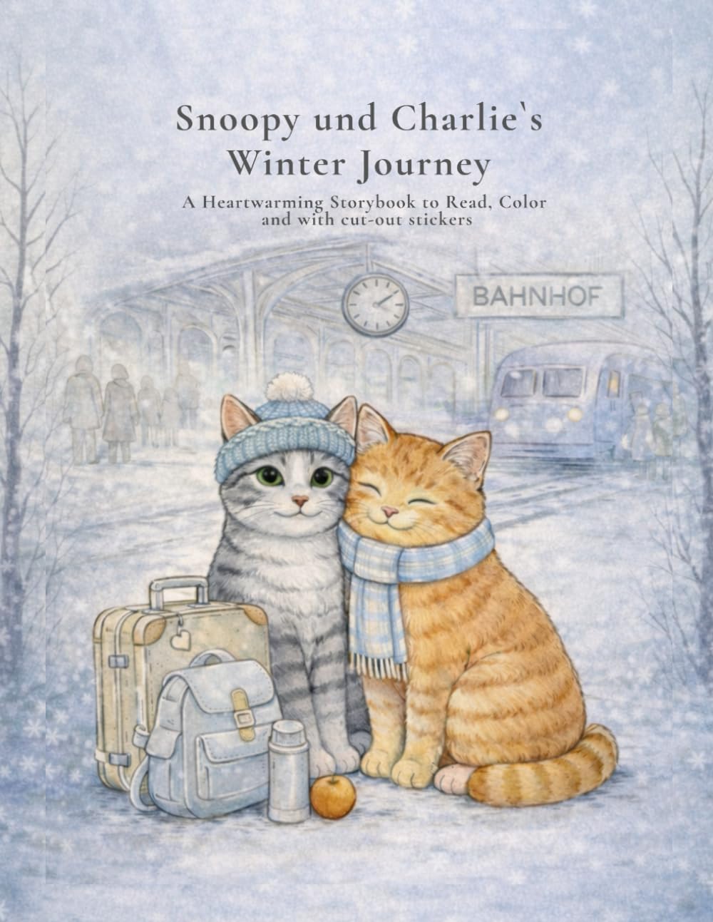 Snoopy und Charlie`s Winter Journey: A Heartwarming Storybook to Read, Color, and with cut-out stickers (Die Snoopy & Charlie Reihe)