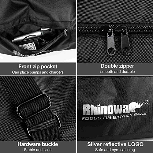 HUNTVP E-Scooter Bag Storage Cover Heavy Duty Transport Bag Foldable Scooter Accessory Backpack Handbag Shoulder Bag for Xiaomi Mijia M365 - Thumbnail 4