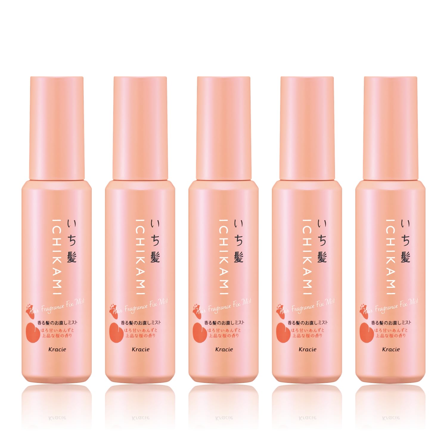 いち髪 香る髪のお直しミスト モイスト 60ml×5 セット | 夕方の髪もさらさらに ヘアミスト ヘアスプレー 前髪 ベタつき におい ケア シャンプーしたてのような香り