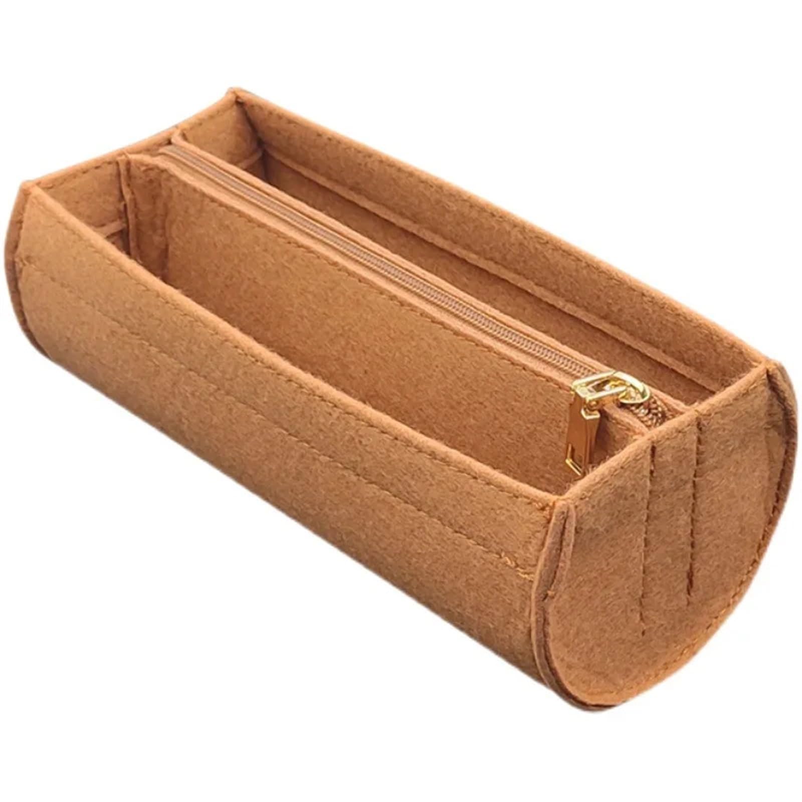 2 Stück Filztaschen-Organizer-Einsatz, Filztuch-Einsatz, Taschen-Organizer, Damen-Make-up-Tasche, tragbarer Reise-Organizer(Yellow-B Style)