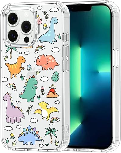 MOSNOVO Buffertech - Funda protectora para iPhone 13 Pro, con impacto de caída de 6.6 pies, antidesprendimiento, transparente, a prueba de golpes,