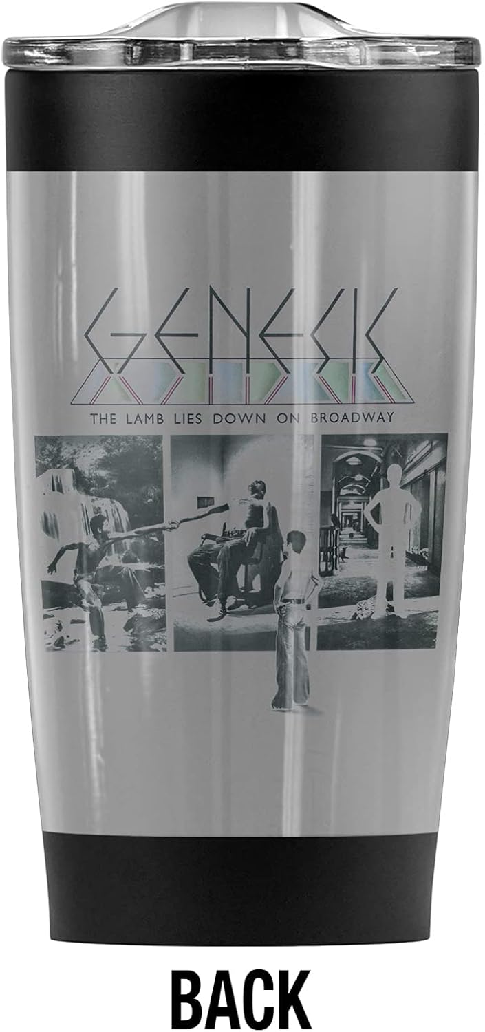 Logovision Genesis The Lamb Down On Broadway Stainless Steel Tumbler 20 oz Coffee Travel Mug/Cup, Vacuum Insulated & Double Wall with Leakproof Sliding Lid | Great for Hot Drinks and Cold Beverages