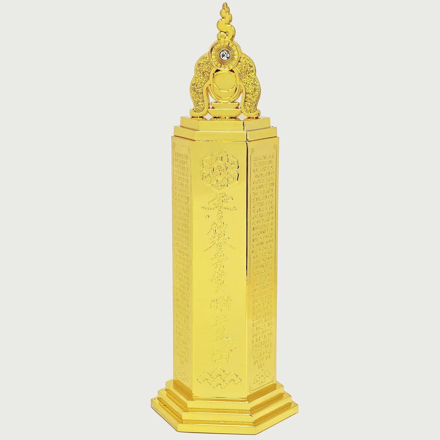 Feng Shui 2026 Heart Sutra Pagoda Anti Evil Happiness Good Luck Amulet Statue Home Decoration