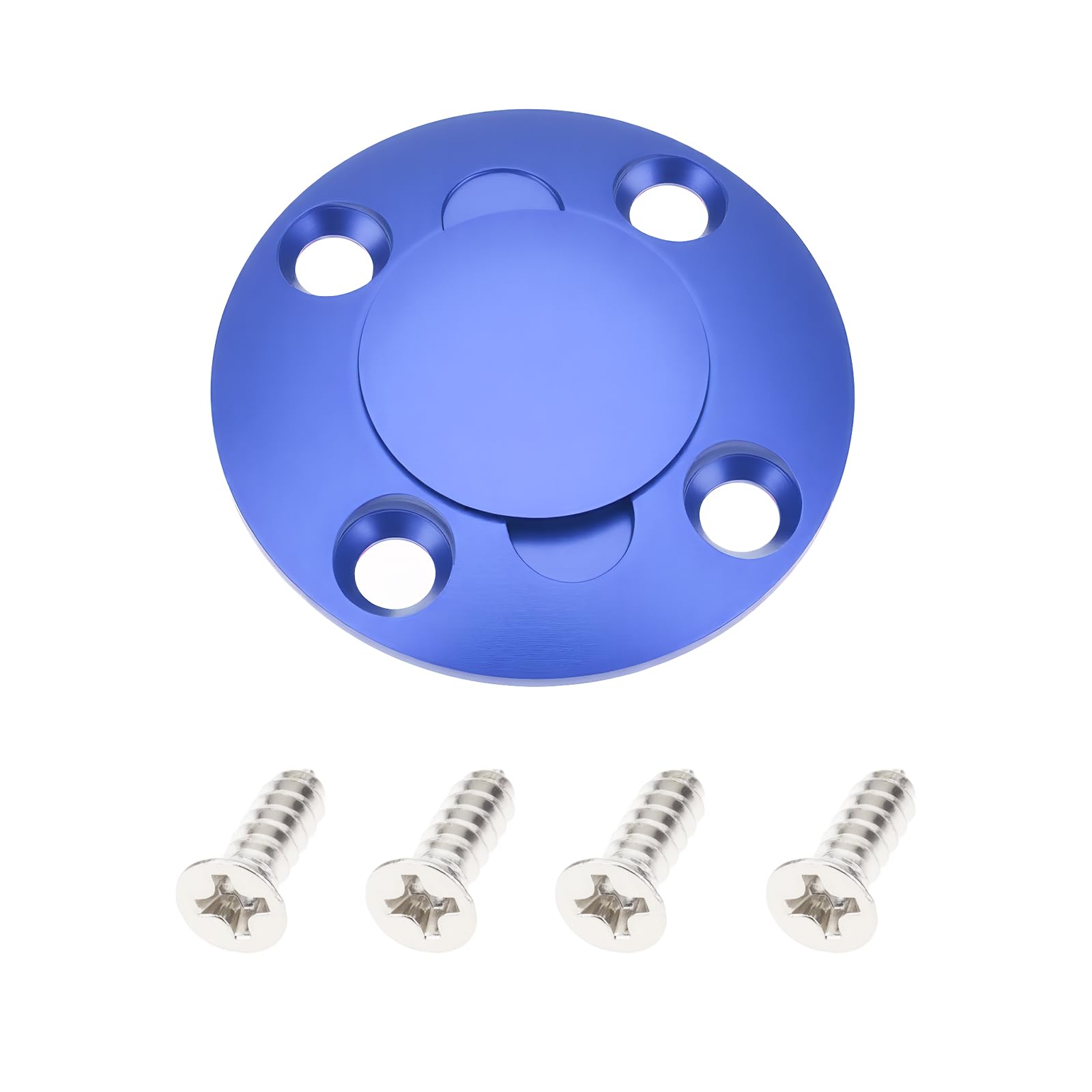 SG Store RC Airplane Oil Tank Plug Dot Cap Alloy Round Fuel Filler for Methanol and Gasoline Pipes,Blue — image 1