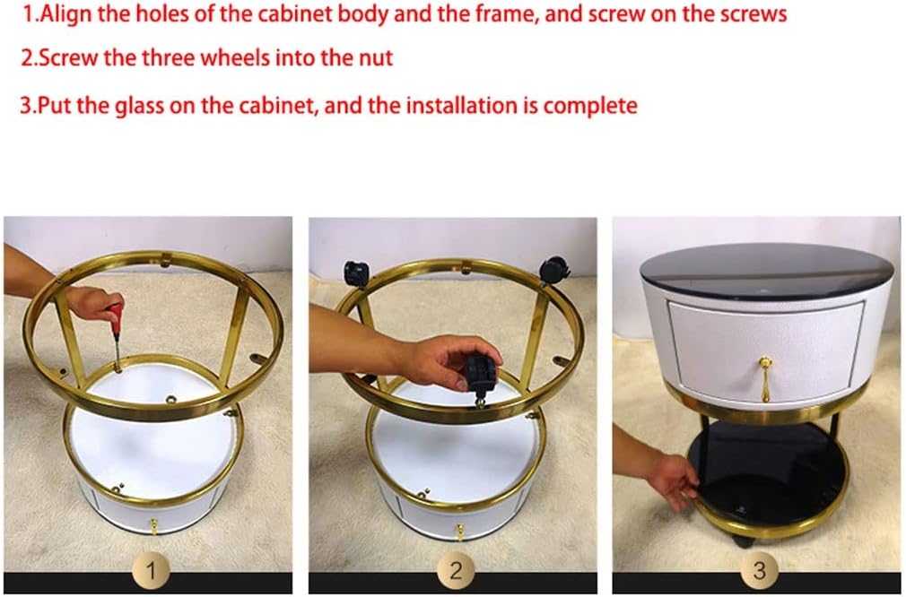 Nightstand Bedside Cabinet Storage Cabinet Modern European Style Living Room Bedroom Storage Cabinet Bedside Table Shelf Bedside Cabinet Bedside End Table