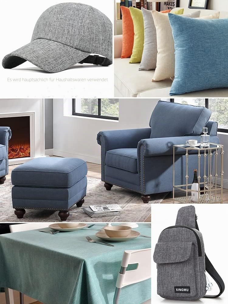 Dickes Leinen-Stoff, Sofa, Stuhl, Polstermaterial (Dunkelgrau, 2 Metre (150 x 200 cm))
