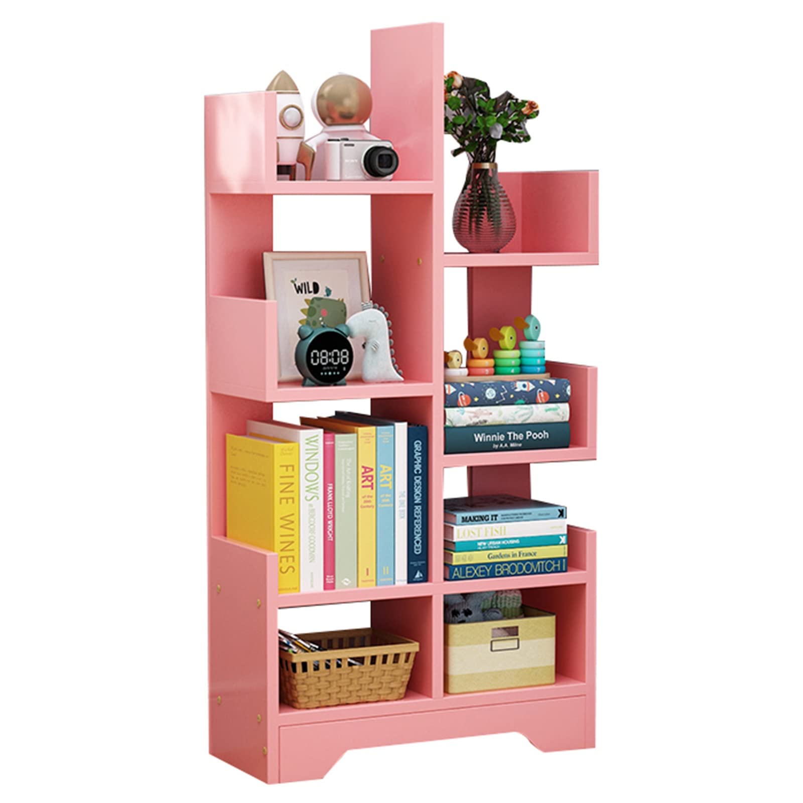 Amazon.co.jp: モダンスタイルの本棚/本棚 高さ36 46 57インチ フロア