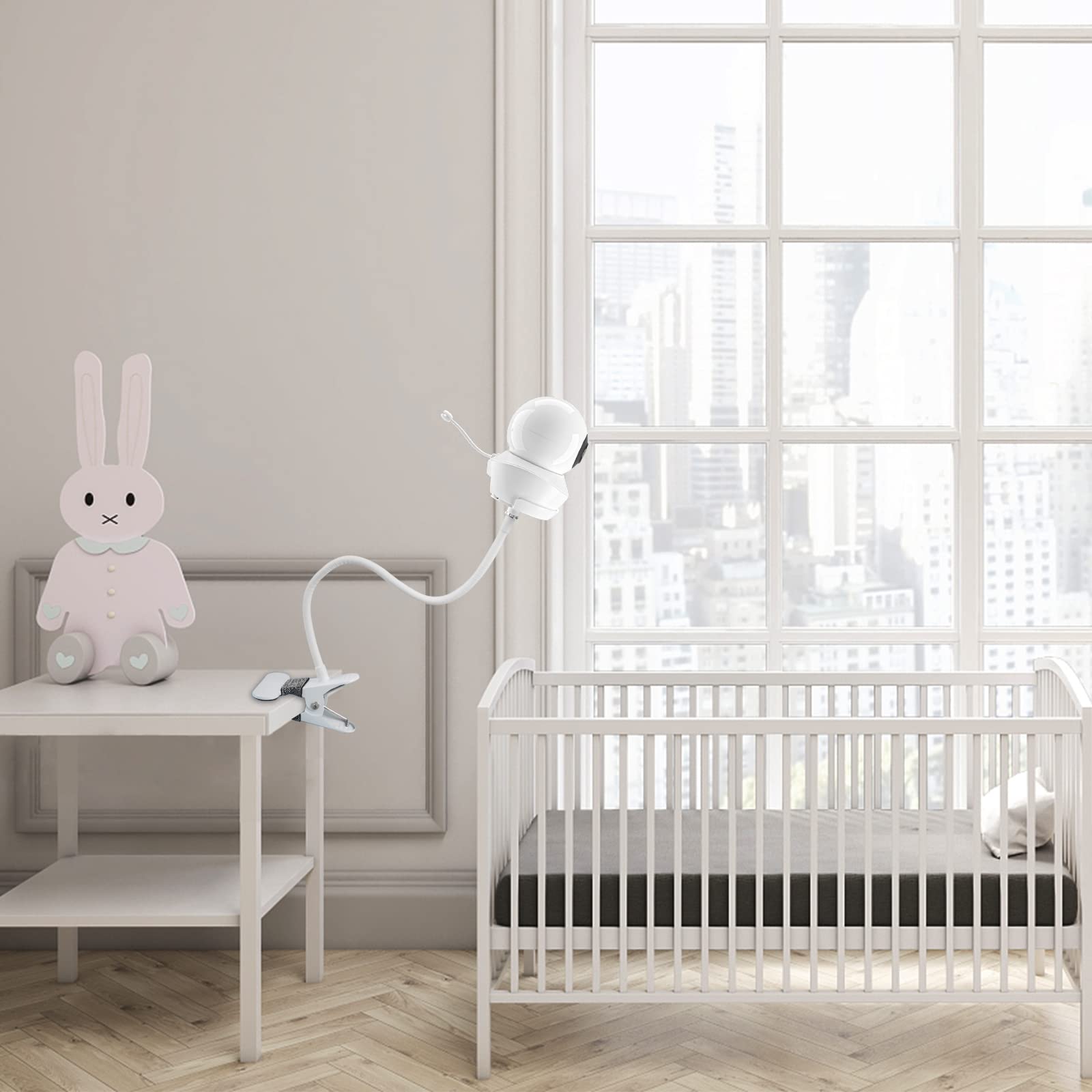 BECEMURU Flexible Halterung Für Babysense HD S2/V43 - Klemme Mit 1/4 Zoll Schraube