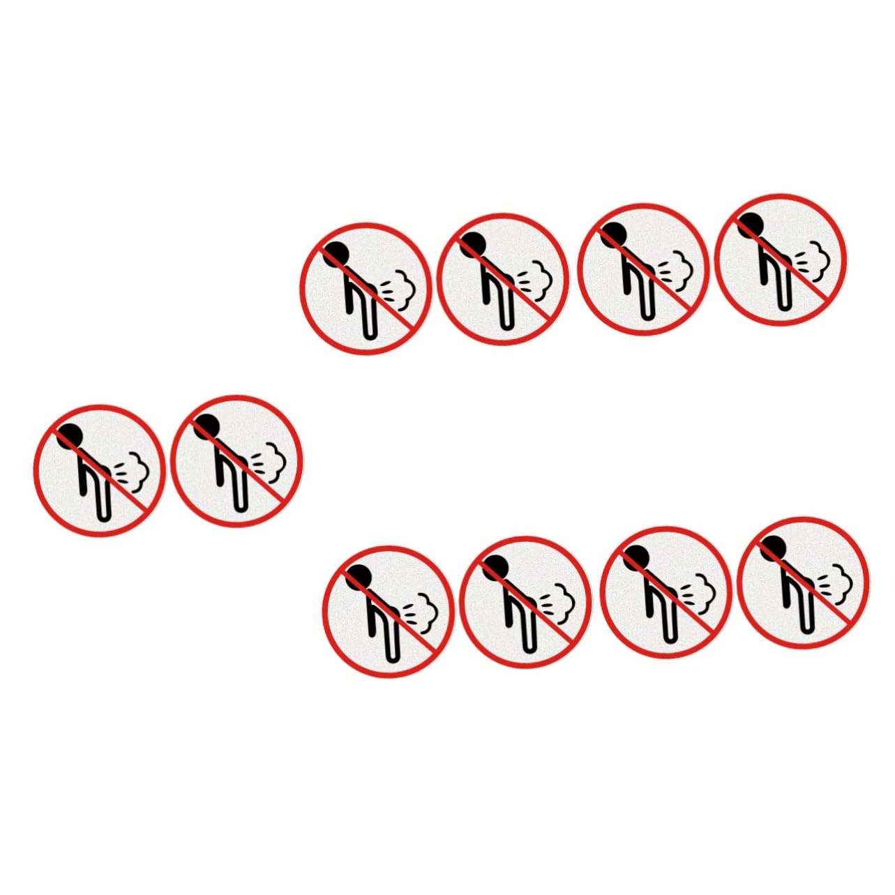 Calcomanías reflectantes de No Farting para personalizar el coche en tus viajes de diario