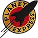 Parche bordado para coser o coser con plancha Futurama Planet Express