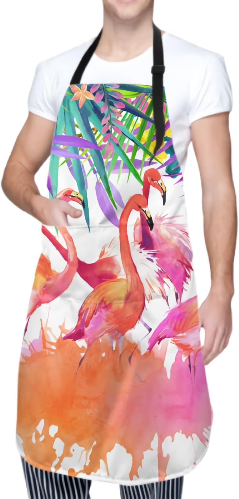 Apron with 2 Pockets for Men Women for Kitchen Chef Cooking Baking Crafting