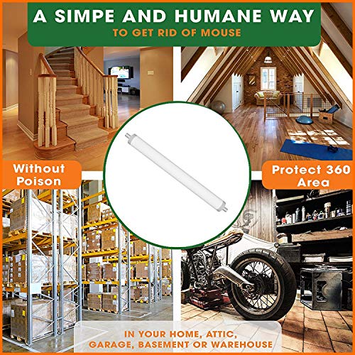 StarRoad PVC high-Speed Rolling Mouse Trap Bucket Mousetrap Continuous Capture Log Catch Mice Rat Traps Include No Need Drilling Required Fit 5 Gallon Buckets (White)