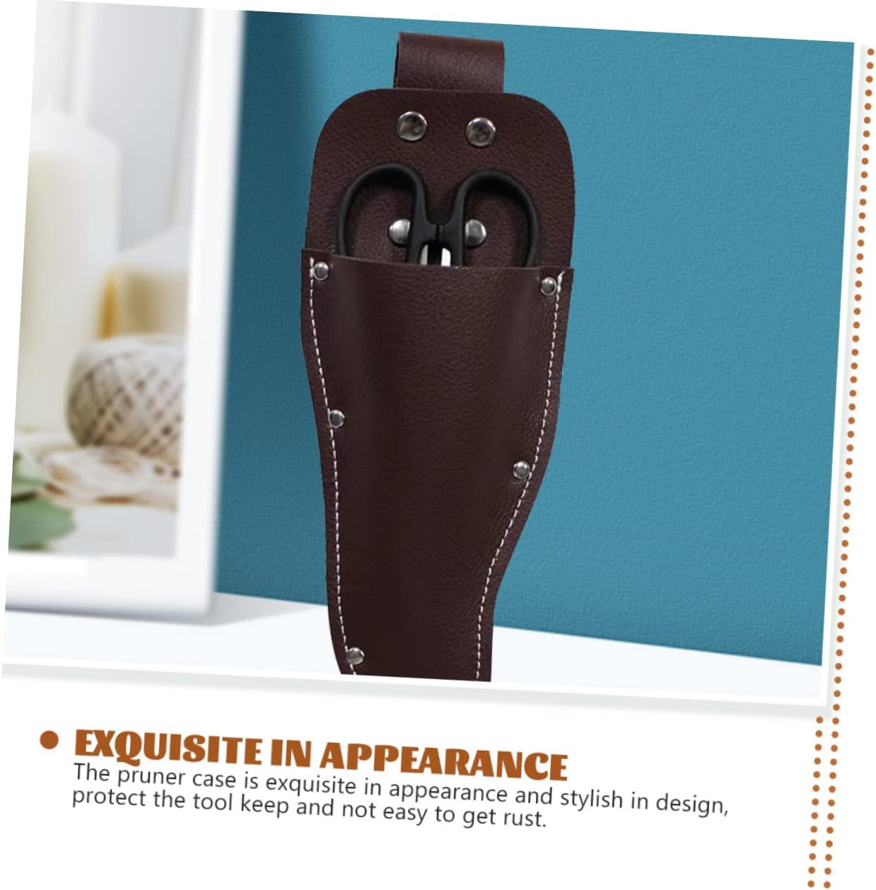 4 Pcs Pruning Shears Leather Case Scissors Pruning Shears Cover Pincer Pliers Holder Scissor Tip