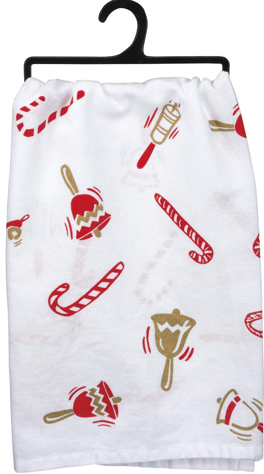 Primitives by Kathy 30802 LOL Made You Smile Dish Towel, 28 x 28-Inches, Nobody Likes a Half-Assed Jingler - Image 2
