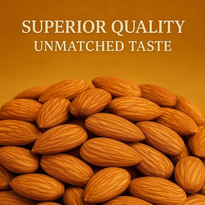 Image of Vbalaa Premium Almonds 300gm | 100% Natural & Pure | No Added Preservatives, Colors & Artificial Flavours | Rich in Nutrition | Ideal for Snacking & Gifting