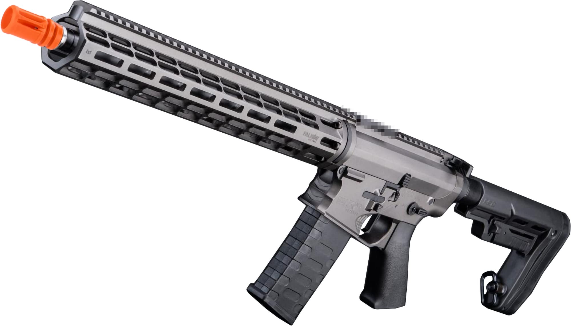 Evike Airsoft - EMG Falkor M4-Style RECCE 2.0 eSilverEdge Practice Platform M4 AEG Airsoft Rifle (Color: Falkor Grey / 400 FPS)