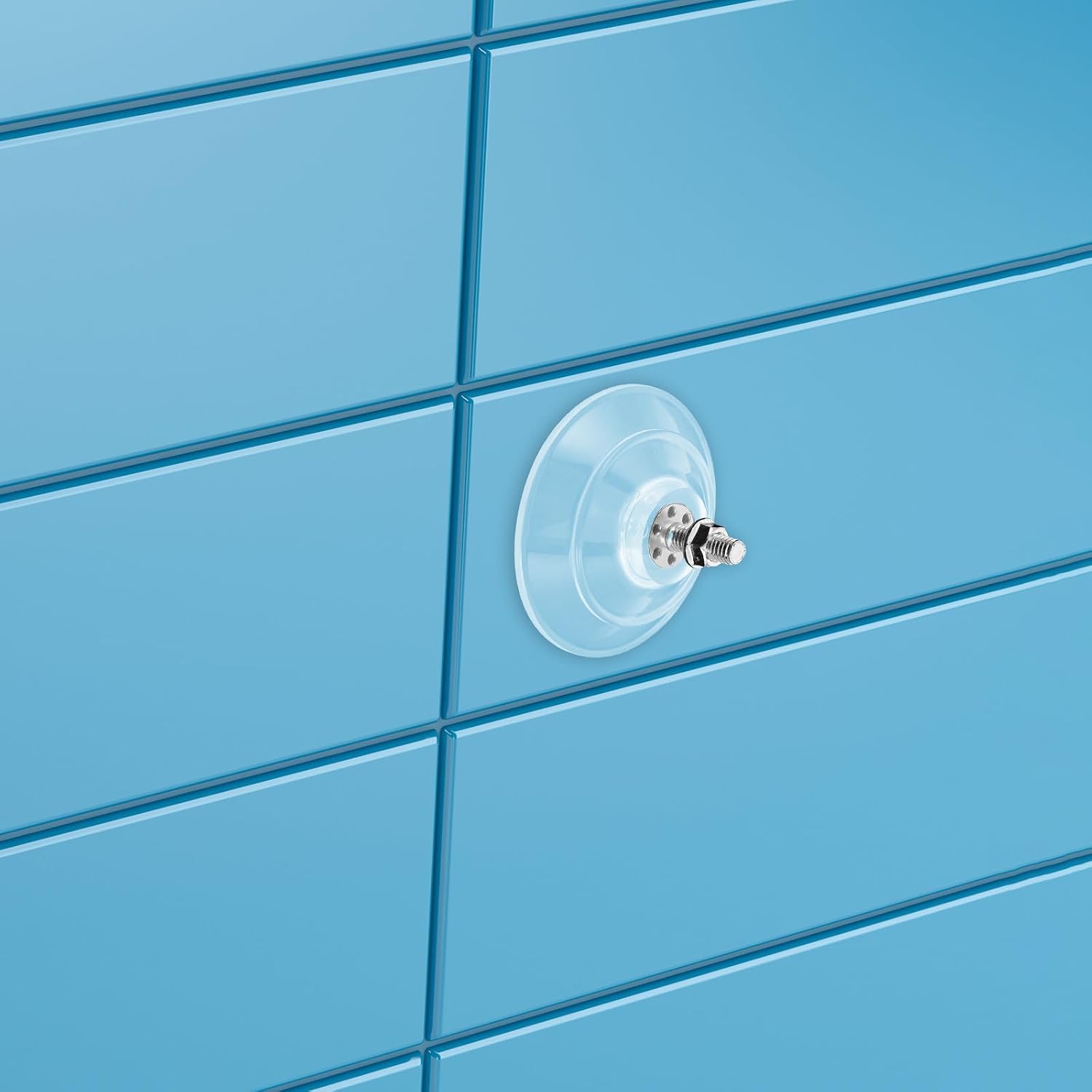 4pcs PVC Suction Cup Hooks with Screws for Window Wall