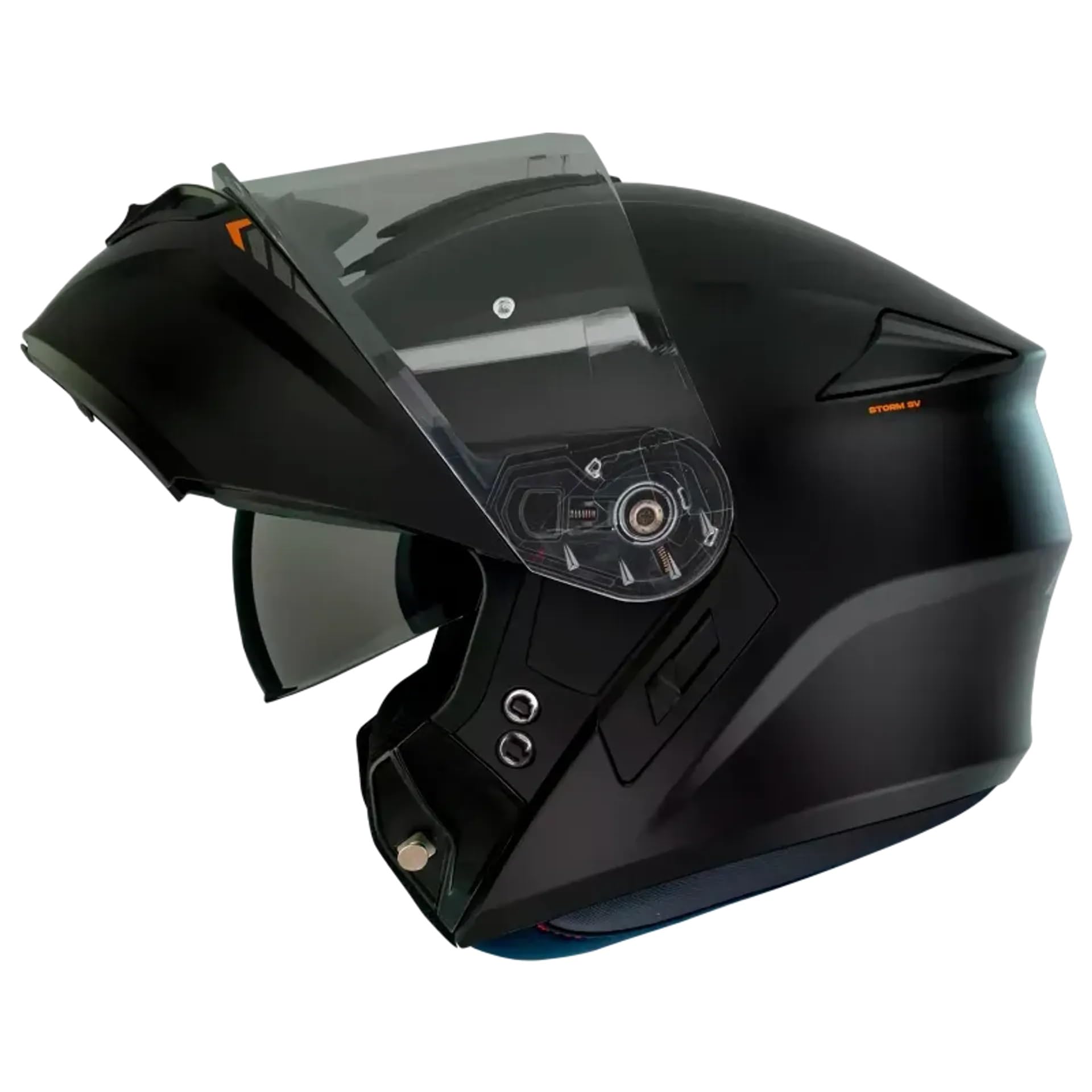 Casco Axxis Modular Storm S-06 Solid Negro Mate Talla L con Gafa Solar Homologado