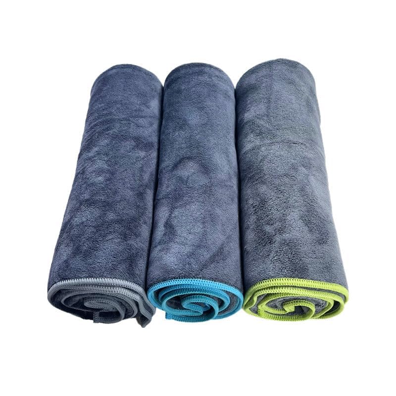 Hitchuey 3er-Pack Haustierhandtücher, 40 x 70 cm, super saugfähig, schnelltrocknend, Wiederverwendbare Mikrofaserhandtücher für kleine und mittelgroße Hunde und Katzen