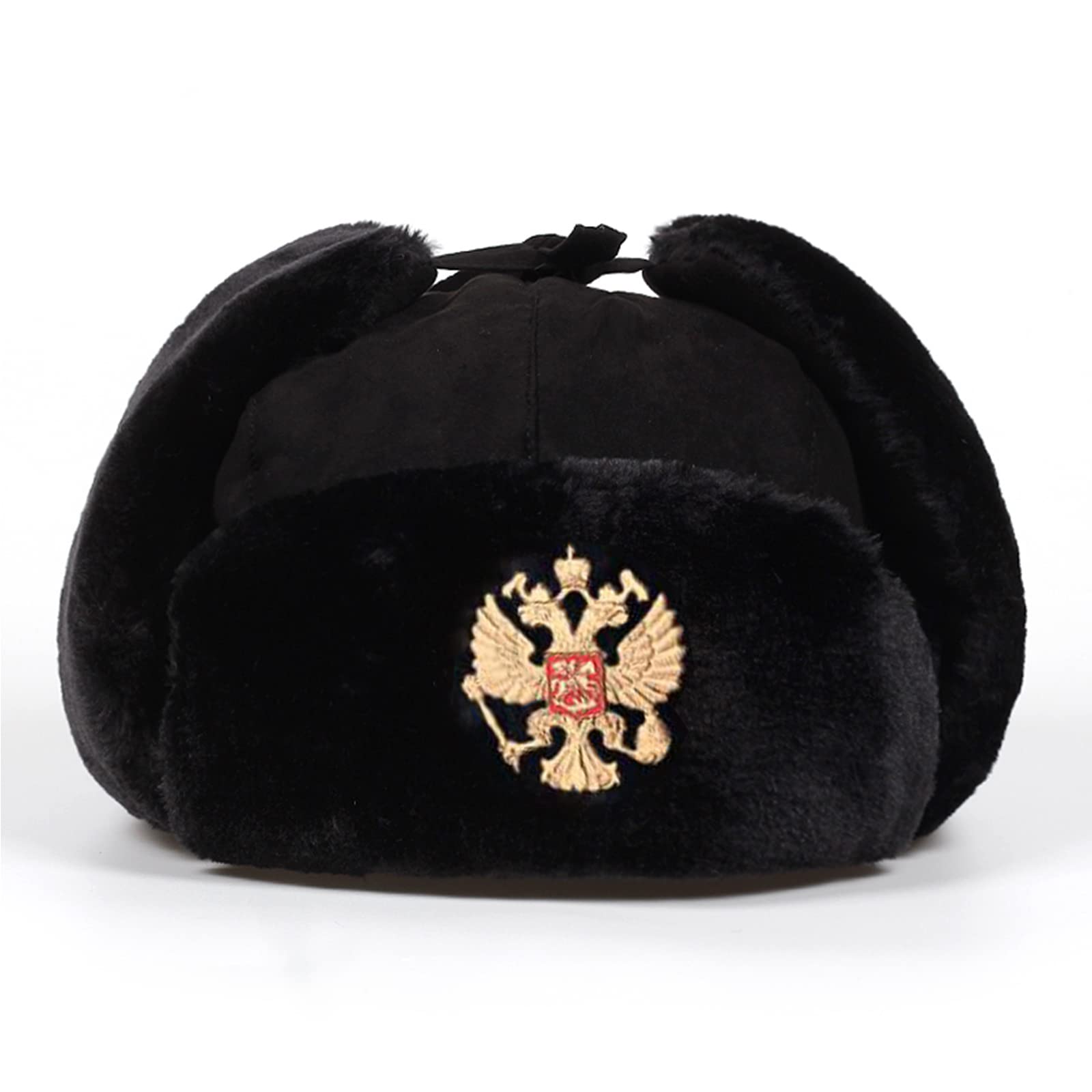 Russo Esercito Sovietico Pelliccia Militare Cosacco Ushanka Cappello Pilot Trapper Aviatore Cap Inverno Faux Paraorecchie Neve Caps cappello