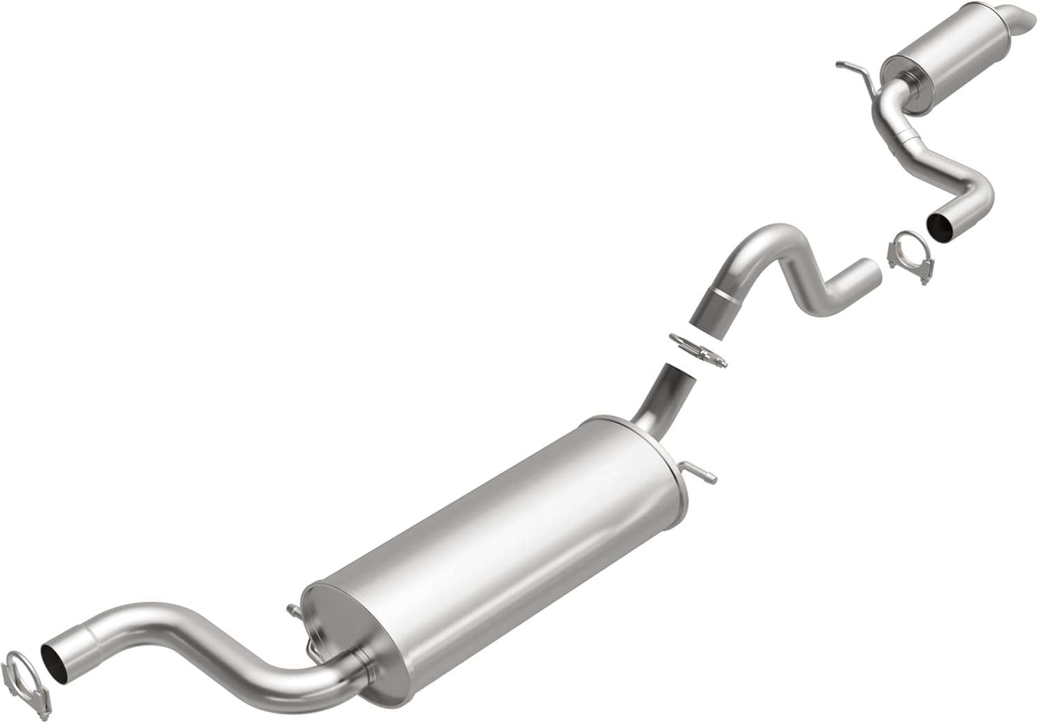 BRExhaust Replacement Exhaust System Kit 106-0024: Compatible with 2008-2010 Chrysler Town & Country, 2008-2010 Dodge Grand Caravan 3.3L/3.8L/4.0L