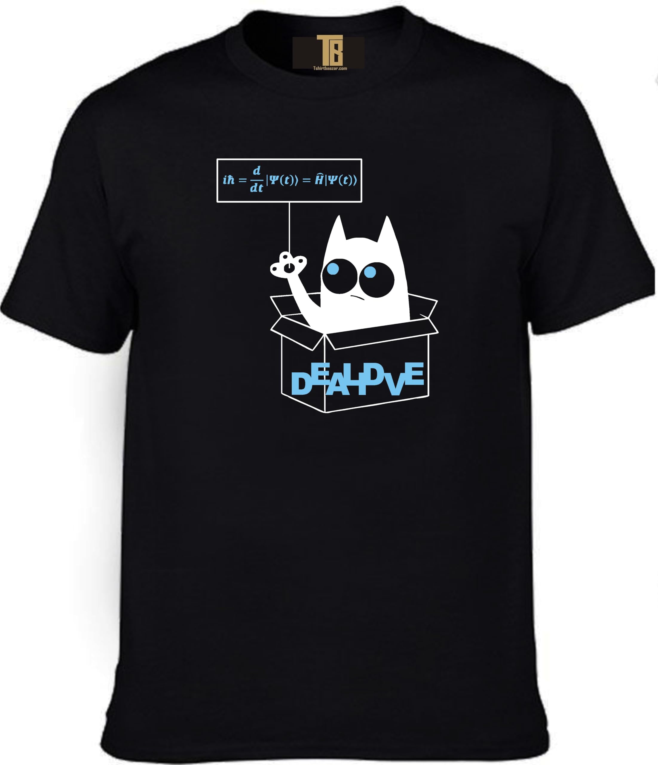 T BMerch Mens Women's Regular fit Schrodingers cat Dead Alive Printed t Shirt