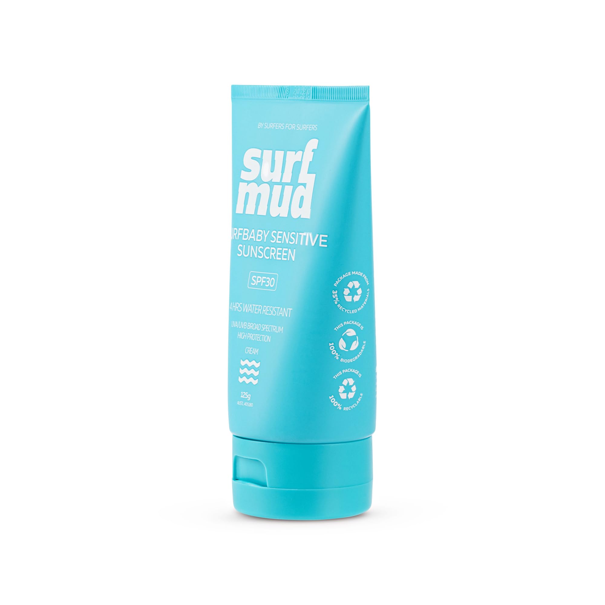 Australian Surfmud SurfBaby Sensitive Sunscreen SPF 30-125G