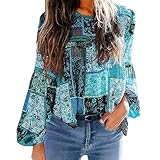 Design unique : nos hauts pour femme disposent d'un col rond en polyester pour femme, chemisier ample pour femme avec bas à bandes, haut en lin boutonné pour femme, chemisier habillé pour le travail, haut à col en V floral pour femme, chemise boutonnée à manches longues en mousseline de soie, lin boutonné, haut champagne, vêtements habillés surdimensionnés boutonnés pour femme, chemisier en satin boutonné long pour femme, chemisier habillé pour femme, haut élégant pour femme 3 4