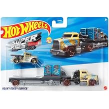 Hot Wheels Super Rigs Heavy Doody Dumper, Die-Cast Vehicle, 164 Scale