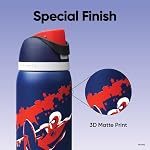 Marvel Owala FreeSip Insulated Stainless Steel Water Bottle with Straw, BPA-Free Sports Water Bottle, Great for Travel, 32 Oz, Swing of Things