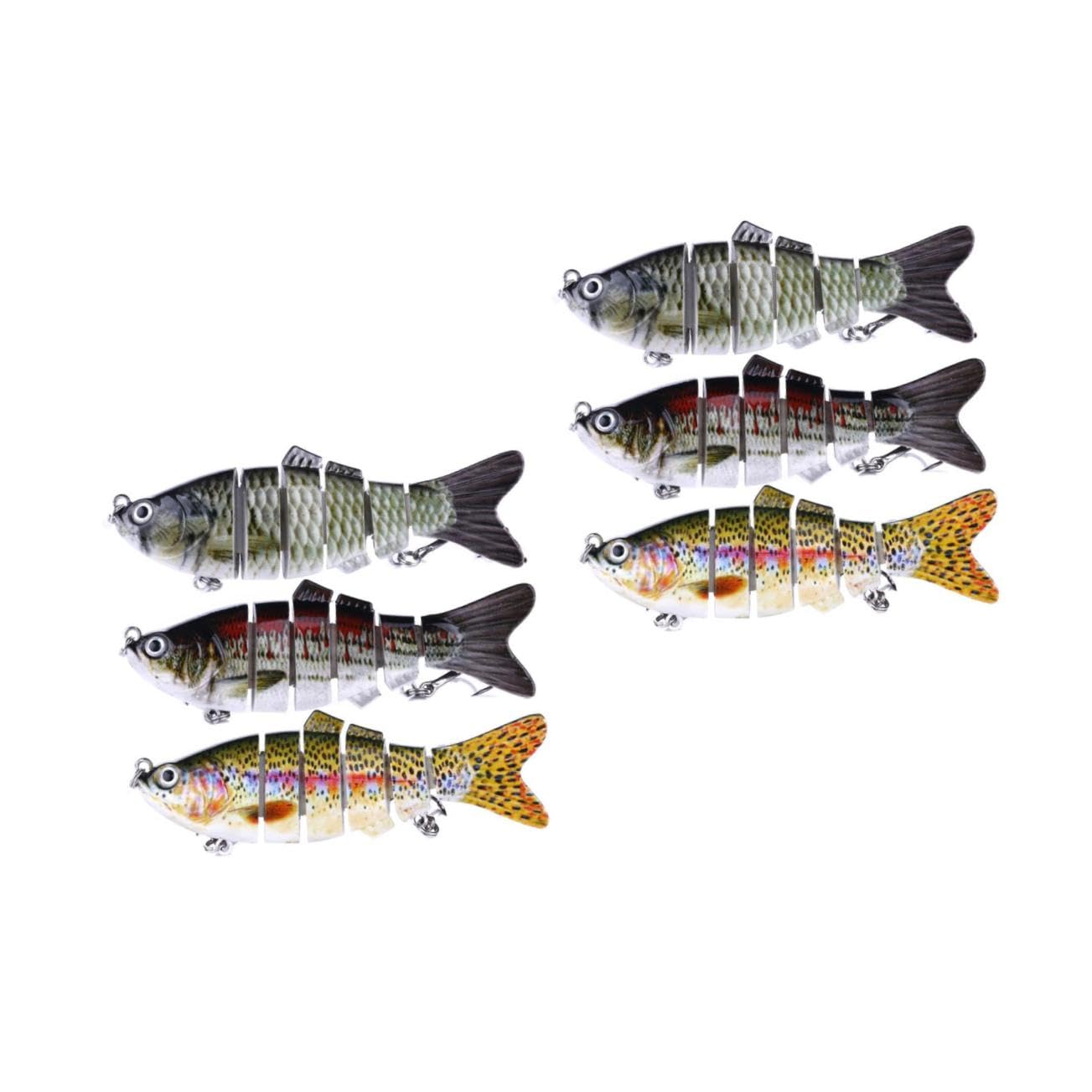 SUPVOX Cebo Realista Cebo De Pesca Señuelos De Pesca Cebos Abordar Señuelos De Pesca Suaves Terminal De Pesca Cebos De Natación para Agua Dulce Señuelo De Pesca Biónico